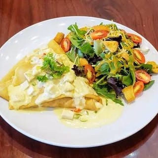 Chicken Alfredo Crepe