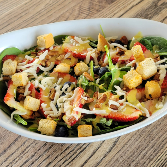 Spinach & Fruit Salad.
